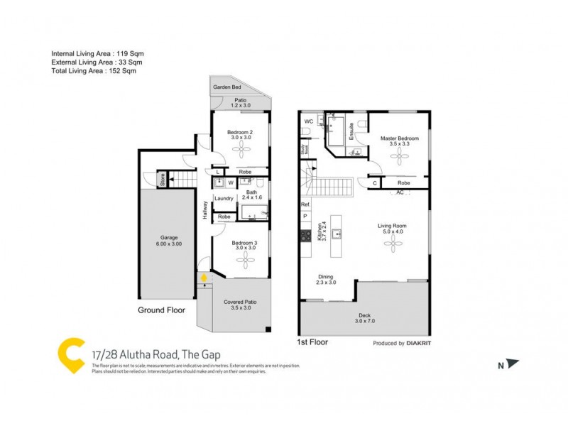17/28 Alutha Road, The Gap QLD 4061 Floorplan