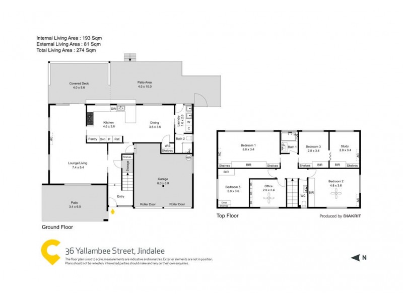 36 Yallambee Road, Jindalee QLD 4074 Floorplan