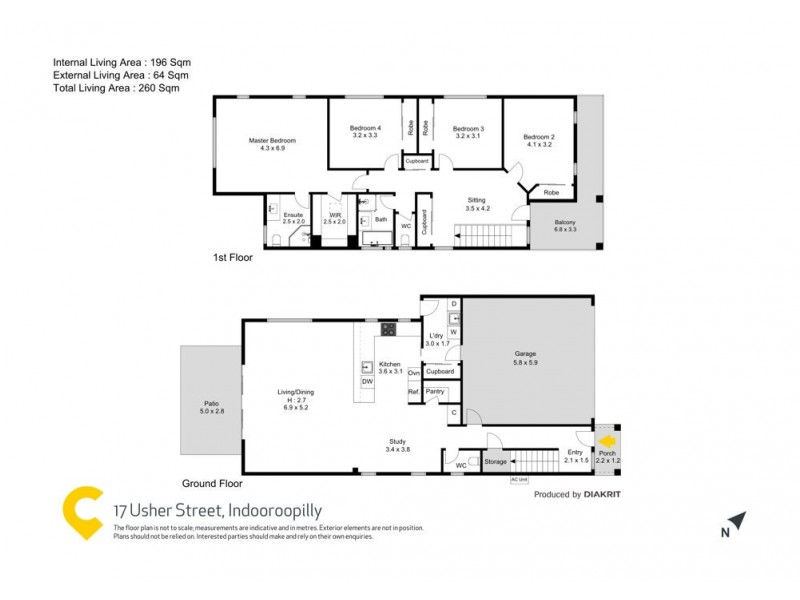 17 Usher Street, Indooroopilly QLD 4068 Floorplan