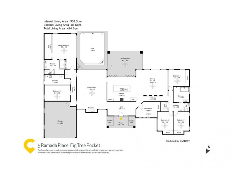 5 Ramada Place, Fig Tree Pocket QLD 4069 Floorplan