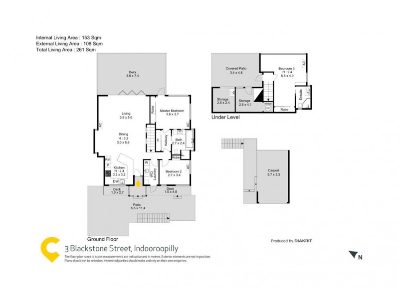 3 Blackstone Street, Indooroopilly QLD 4068 Floorplan