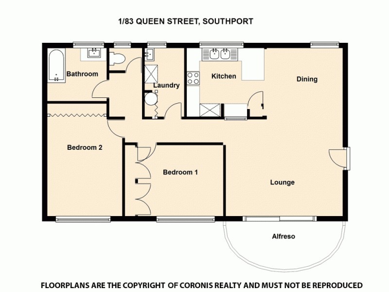 1/83 Queen Street, Southport QLD 4215 Floorplan