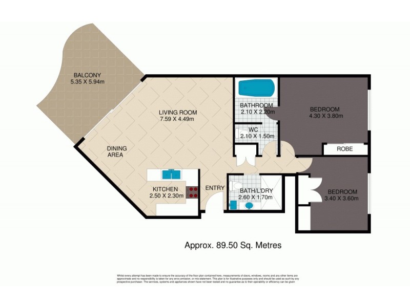 203/89 Esplanade, Golden Beach QLD 4551 Floorplan