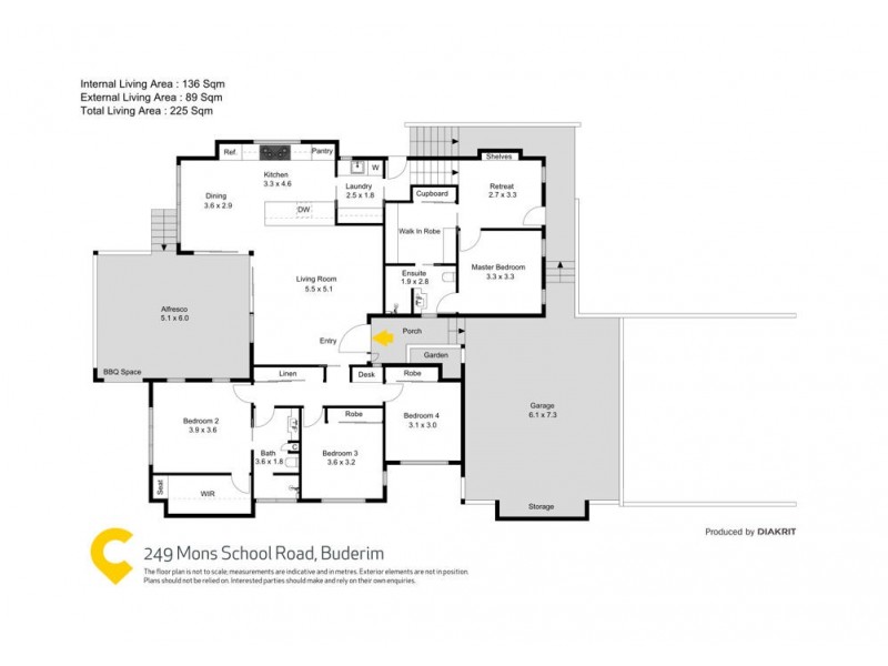249 Mons School Road, Buderim QLD 4556 Floorplan