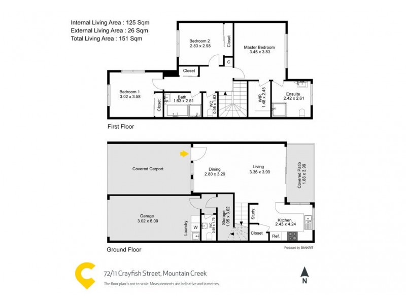 72/11 Crayfish Street, Mountain Creek QLD 4557 Floorplan