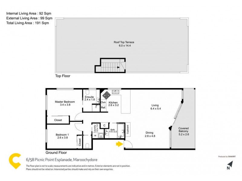 6/58 Picnic Point Esplanade, Maroochydore QLD 4558 Floorplan