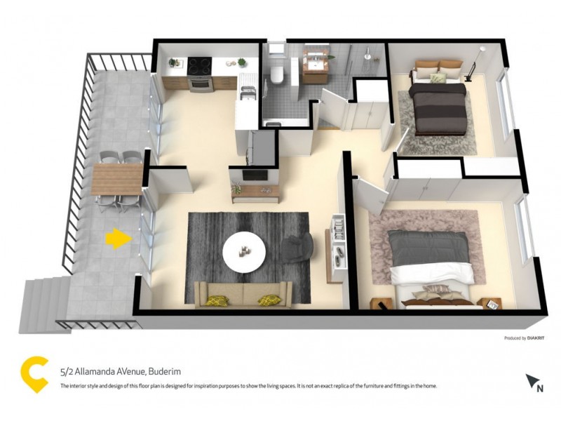 5/2 Allamanda Avenue, Buderim QLD 4556 Floorplan