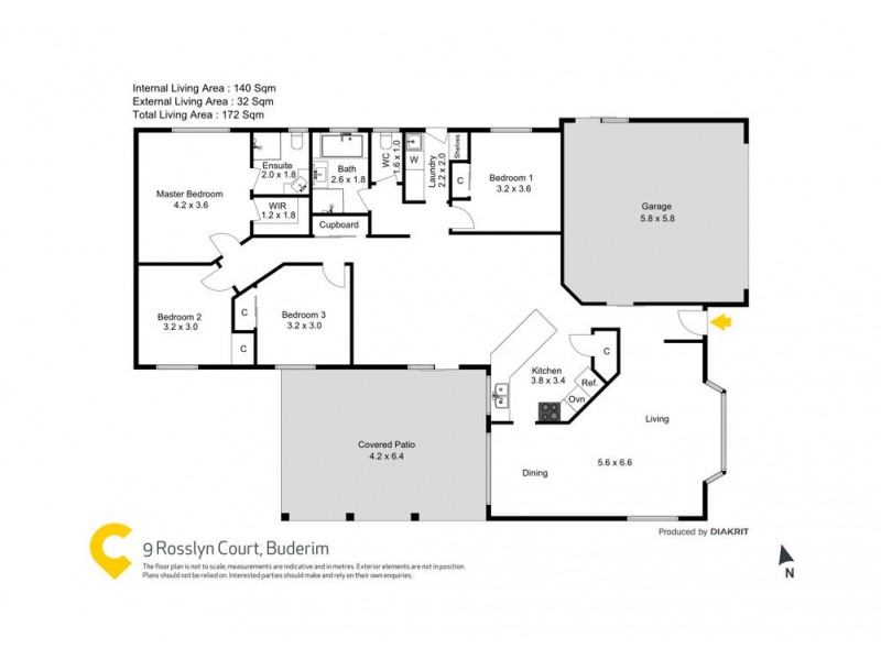 9 Rosslyn Court, Buderim QLD 4556 Floorplan