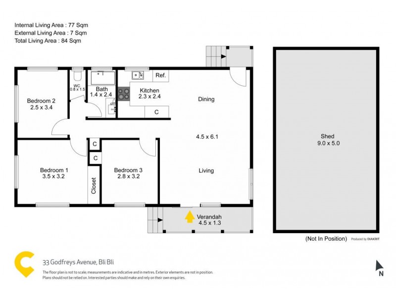 33 Godfreys Avenue, Bli Bli QLD 4560 Floorplan