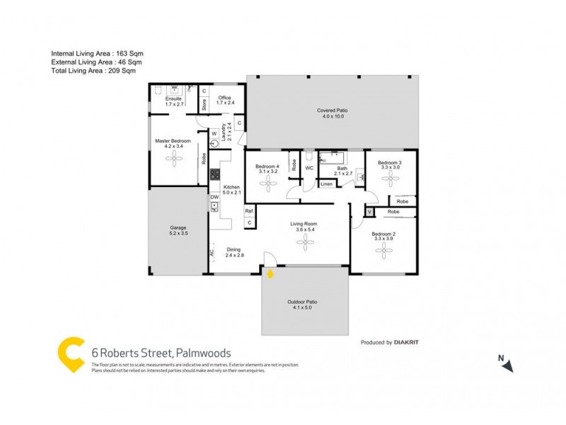6 Roberts Street, Palmwoods QLD 4555 Floorplan