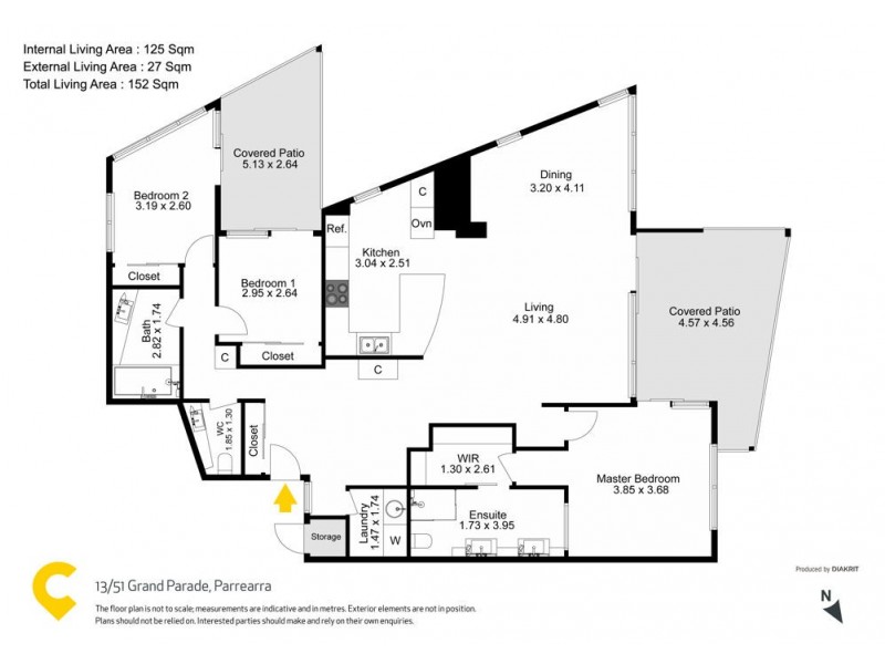 13/51 Grand Parade, Parrearra QLD 4575 Floorplan