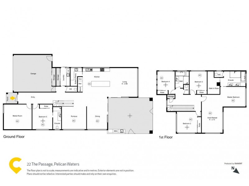 22 The Passage, Pelican Waters QLD 4551 Floorplan