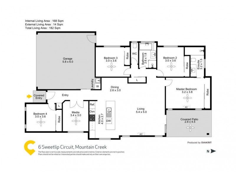 6 Sweetlip Circuit, Mountain Creek QLD 4557 Floorplan
