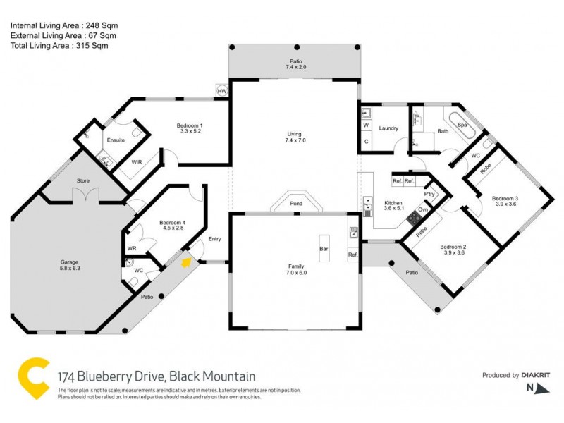 174 Blueberry Drive, Black Mountain QLD 4563 Floorplan
