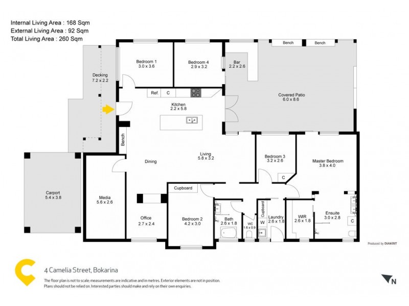 4 Camelia Street, Bokarina QLD 4575 Floorplan