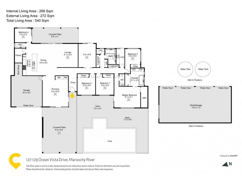 127-129 Ocean Vista Drive, Maroochy River QLD 4561 Floorplan