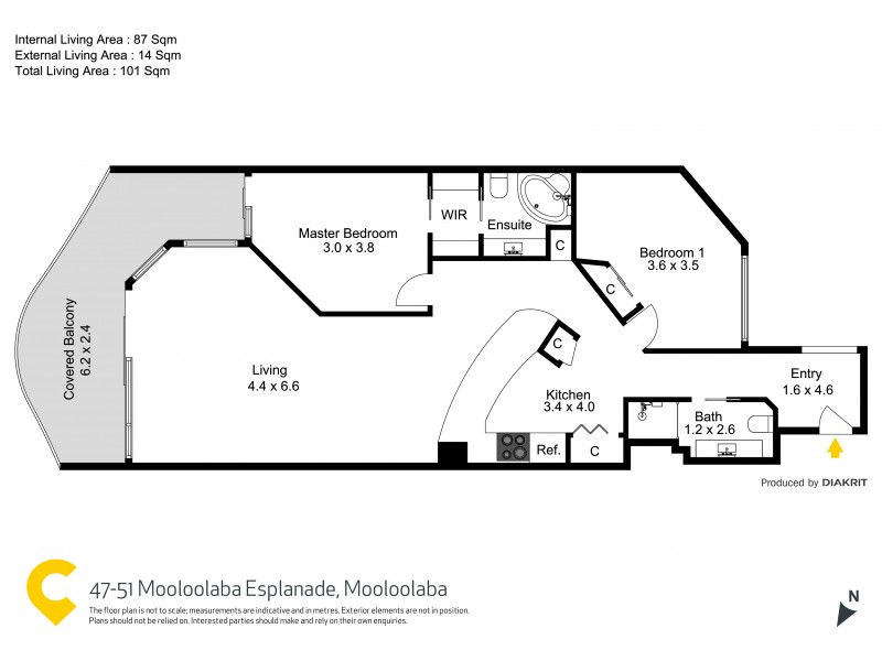 604/47-51 Mooloolaba Esplanade, Mooloolaba QLD 4557 Floorplan