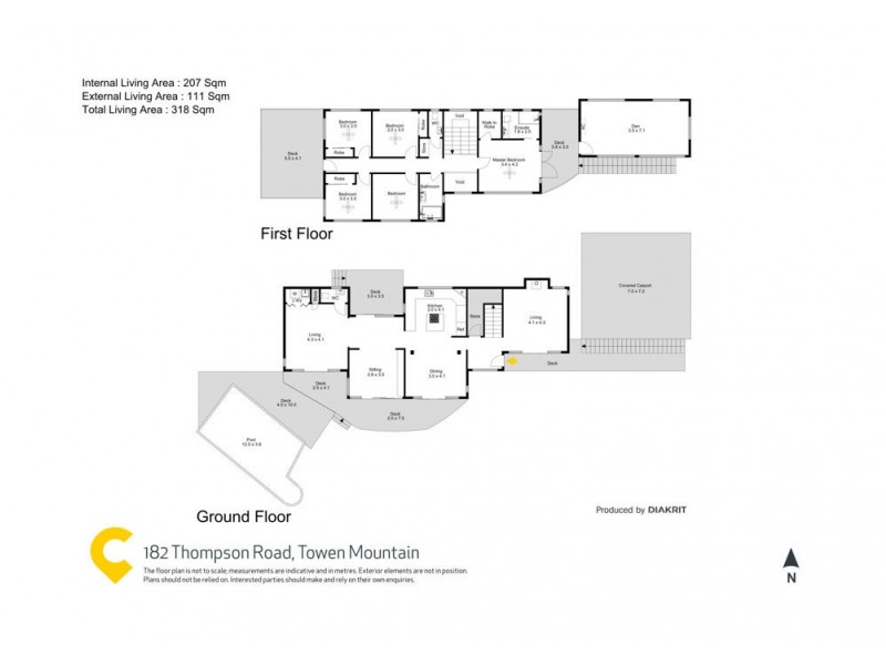 182 Thompson Road, Dulong QLD 4560 Floorplan