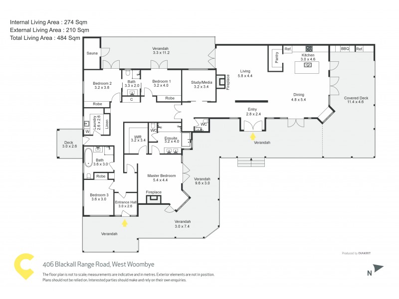 406 Blackall Range Road, West Woombye QLD 4559 Floorplan