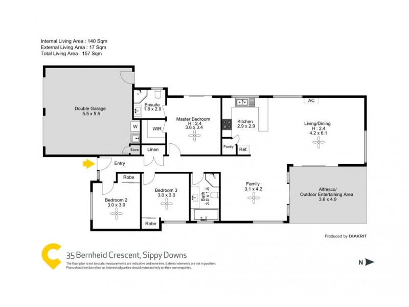 35 Bernheid Crescent, Sippy Downs QLD 4556 Floorplan