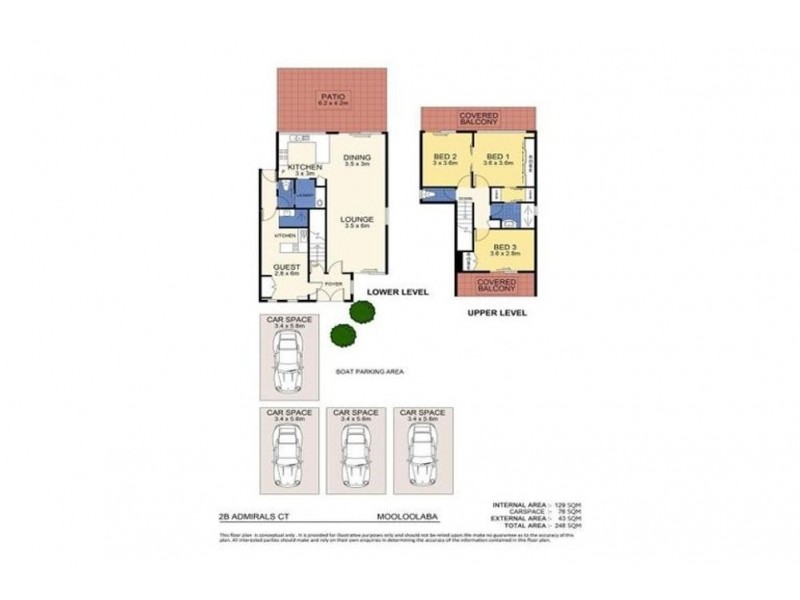2B Admirals Court, Mooloolaba QLD 4557 Floorplan