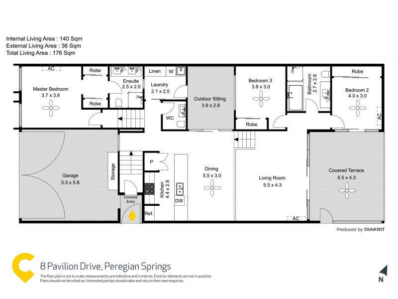 8 Pavilion Drive, Peregian Springs QLD 4573 Floorplan