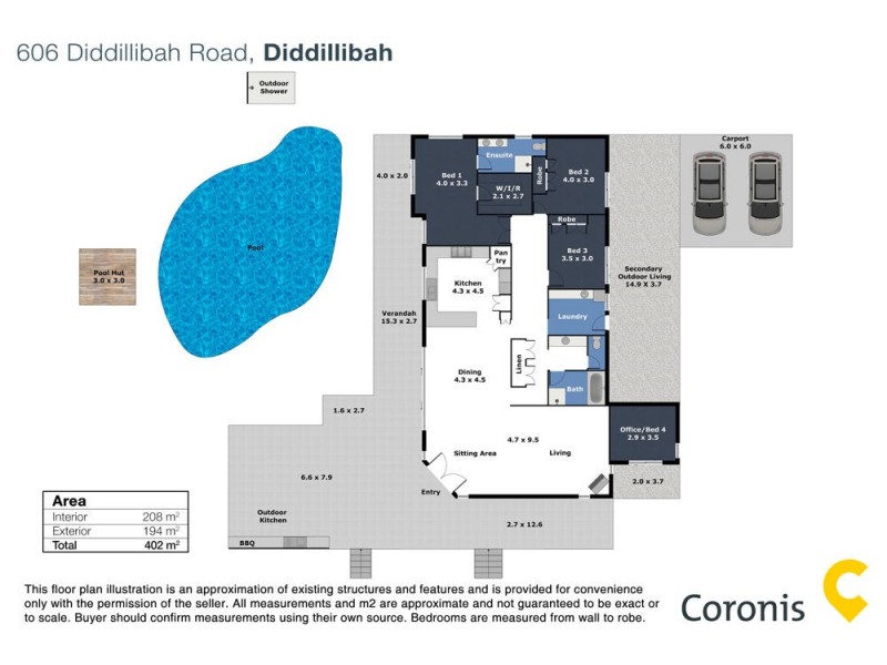 606 Diddillibah Road, Diddillibah QLD 4559 Floorplan