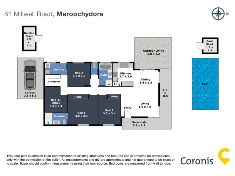 81 Millwell Road, Maroochydore QLD 4558 Floorplan