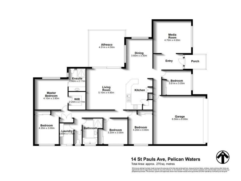 14 Saint Pauls Avenue, Pelican Waters QLD 4551 Floorplan