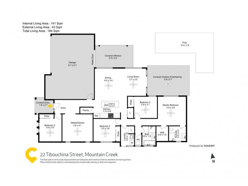 22 Tibouchina Street, Mountain Creek QLD 4557 Floorplan
