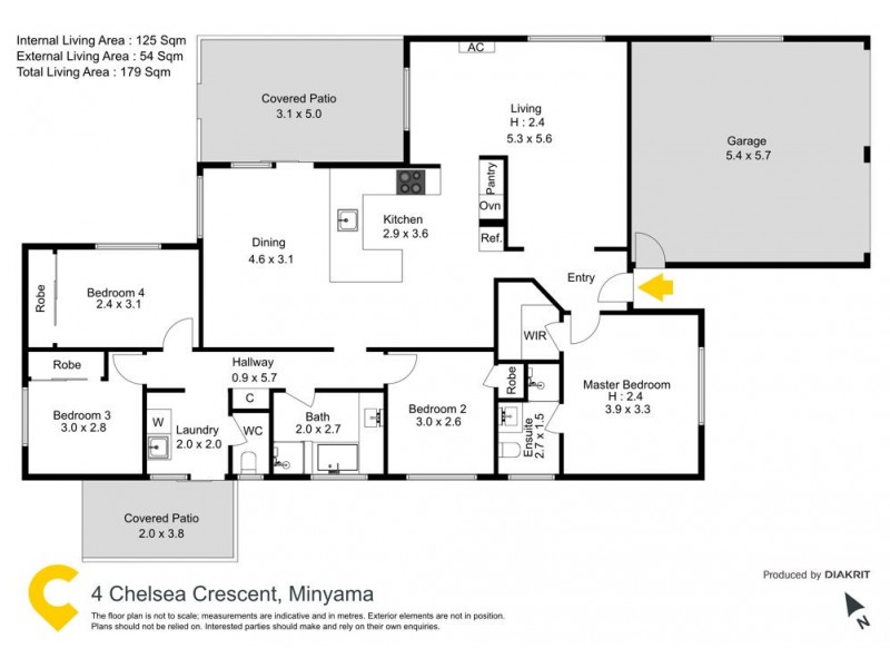 4 Chelsea Crescent, Minyama QLD 4575 Floorplan