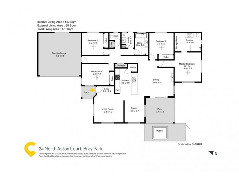 24 North Aston Court, Bray Park QLD 4500 Floorplan