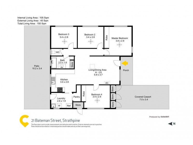 21 Bateman Street, Strathpine QLD 4500 Floorplan