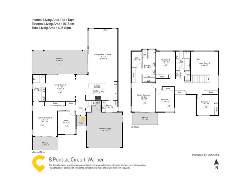 8 Pontiac Circuit, Warner QLD 4500 Floorplan