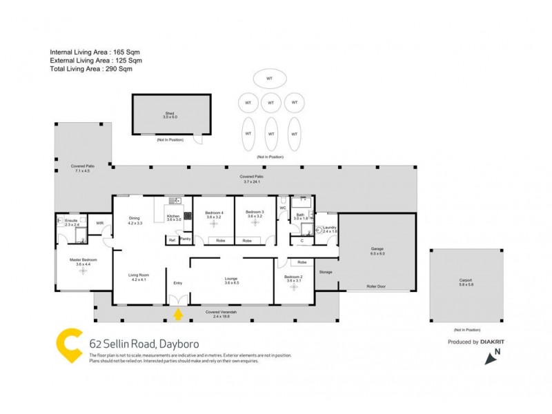 62 Sellin Road, Dayboro QLD 4521 Floorplan