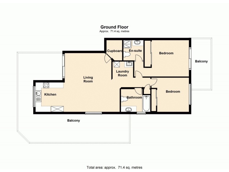 2/15 Osborne Road, Mitchelton QLD 4053 Floorplan