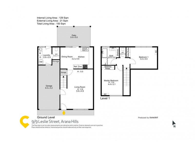 9/9 Leslie Street, Arana Hills QLD 4054 Floorplan