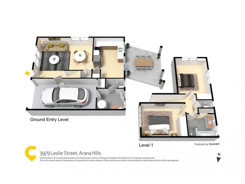 39/9 Leslie Street, Arana Hills QLD 4054 Floorplan