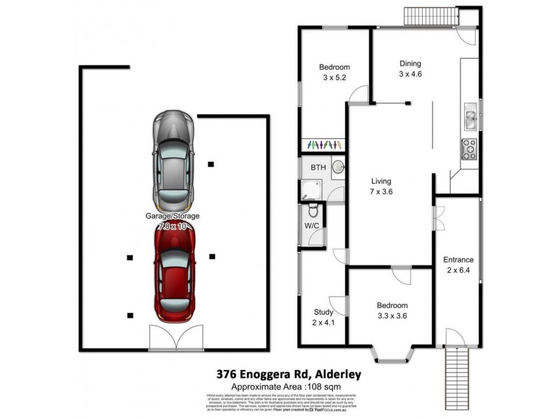 376 Enoggera Road, Alderley QLD 4051 Floorplan