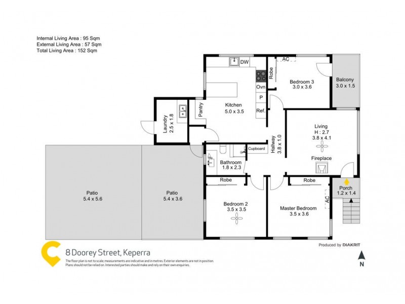 8 Doorey Street, Keperra QLD 4054 Floorplan