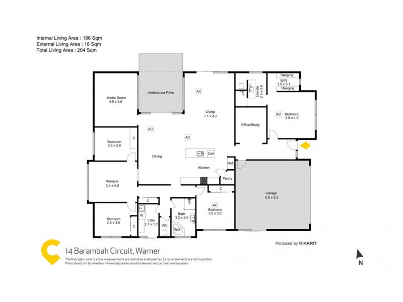 14 Barambah Circuit, Warner QLD 4500 Floorplan