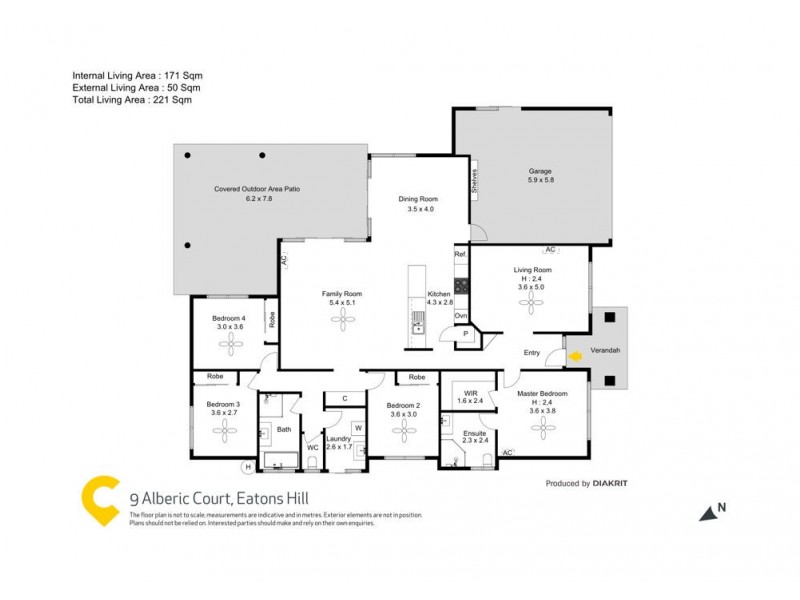 9 Alberic Court, Eatons Hill QLD 4037 Floorplan