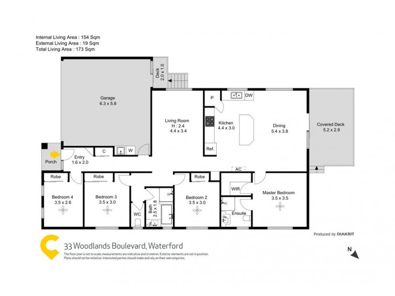 33 Woodlands Boulevard, Waterford QLD 4133 Floorplan
