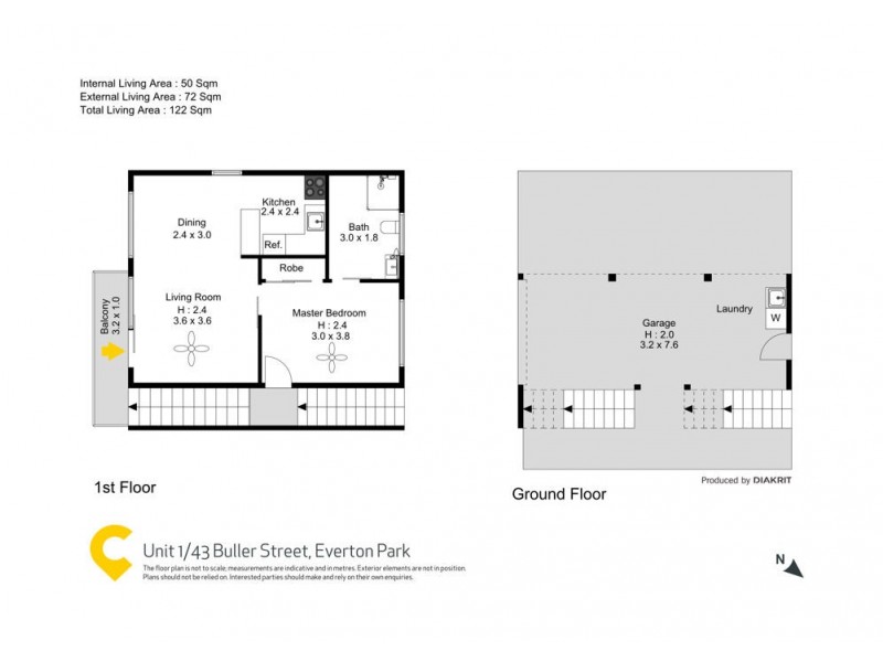 1/43 Buller Street, Everton Park QLD 4053 Floorplan
