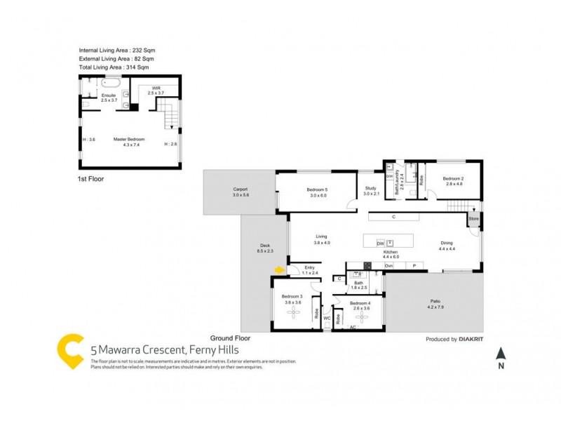 5 Mawarra Crescent, Ferny Hills QLD 4055 Floorplan