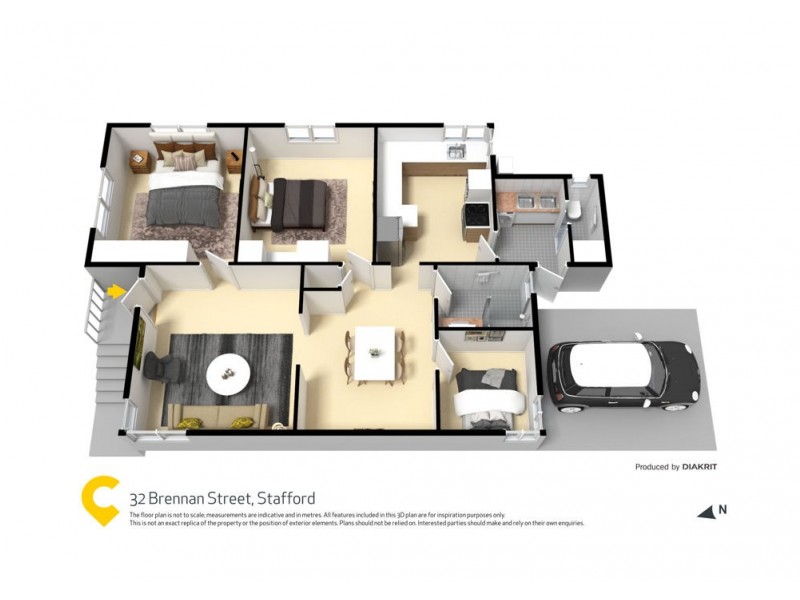 32 Brennan Street, Stafford QLD 4053 Floorplan