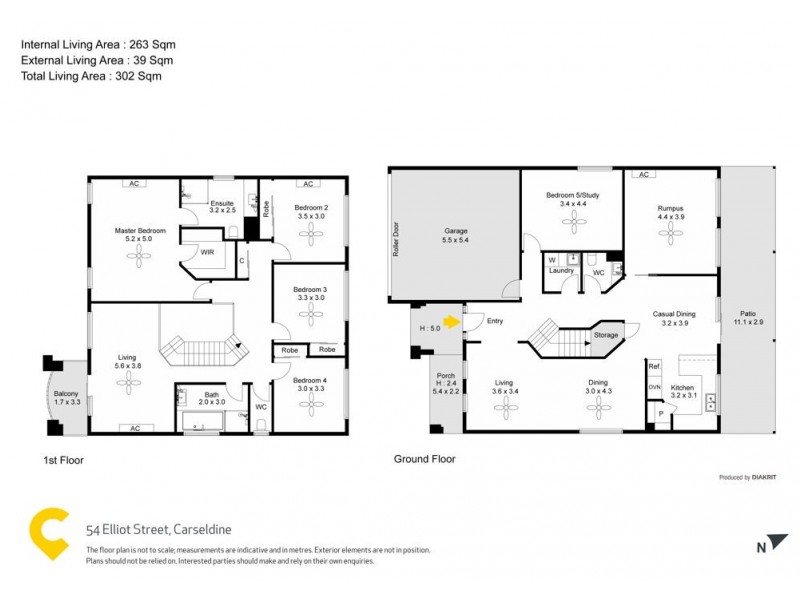 54 Elliot Street, Carseldine QLD 4034 Floorplan