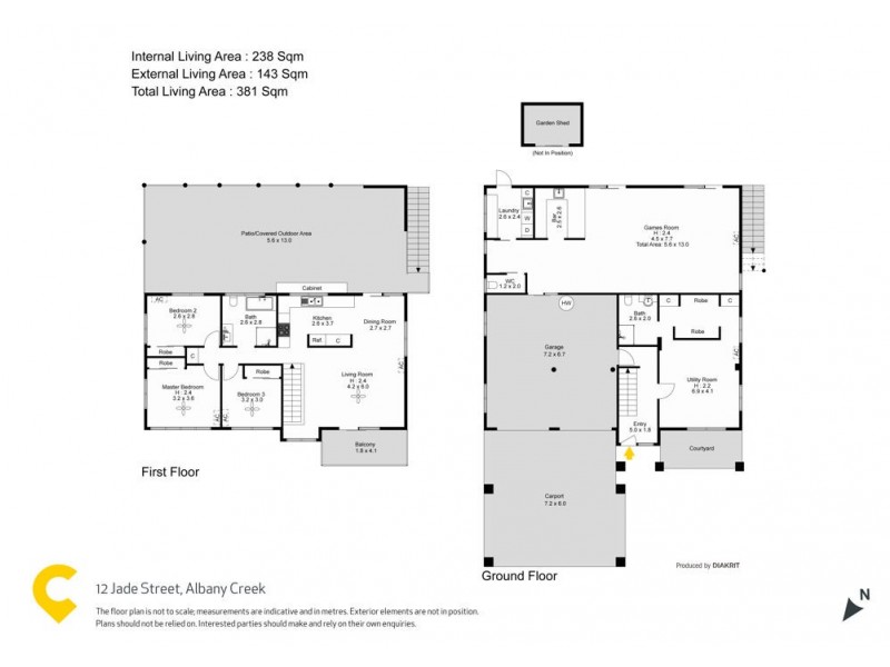 12 Jade Street, Albany Creek QLD 4035 Floorplan