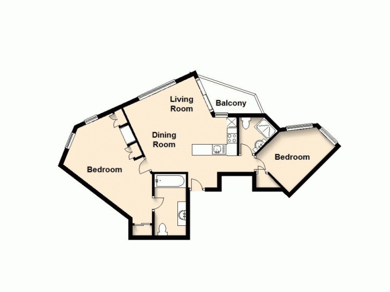 804/570 Queen Street, Brisbane City QLD 4000 Floorplan