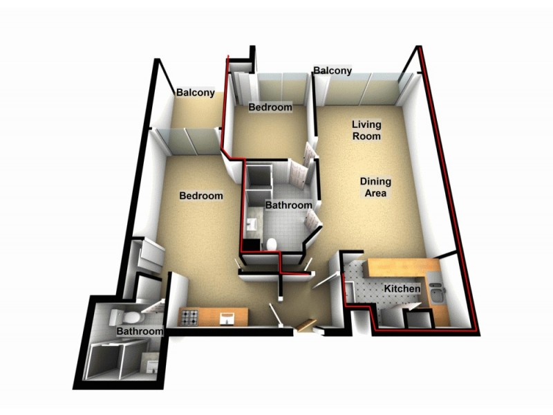 13/78 Brookes Street, Bowen Hills QLD 4006 Floorplan